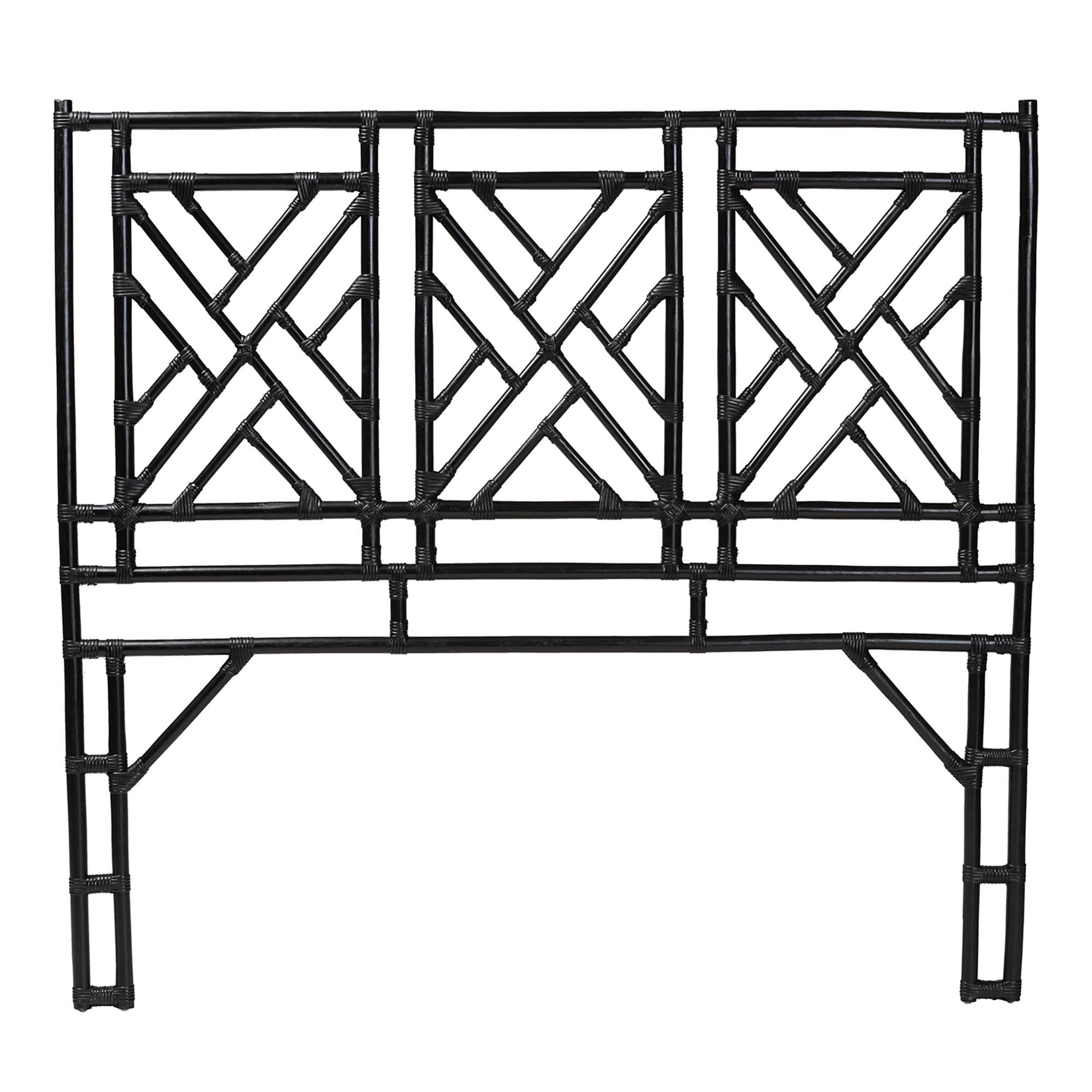 bali & pari Karavo Boho Standalone Headboard, King, Black