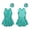 Lake Green, variant on CHICTRY Kids Girls Jazz Modern Dance Costume Allover Sparkling Sequins Leotard Dress with Hair Band Stage Wear Lake Green 16