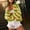 Yellow, variant on HOMBOM Striped Sweaters for Women Cardigan Cute Open Front V-Neck Long Sleeve Open Front Womens Cardigans