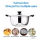 thumbnail image 5 of Kearding Cacerola de acero inoxidable de 24 cm con asas dobles, sartén pulida con espejo, accesorios para ollas de interior, utensilios de cocina con Utensilios de cocina 26cm Kearding HA025315-02, 5 of 6