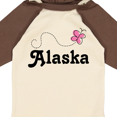 thumbnail image 4 of Inktastic Alaska Butterfly Girls Long Sleeve Baby Bodysuit, 4 of 5