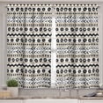 thumbnail image 2 of Ambesonne Boho Valance & Curtain, Abstract Prehistoric, 55"x30", Black Yellow, 2 of 6