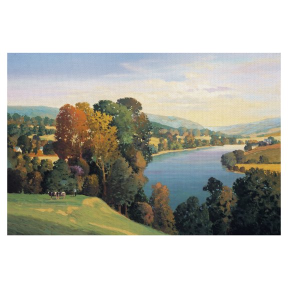 Fine Art Canvas Hill & Valley II Landscape by Max Hayslette Canvas Art Print