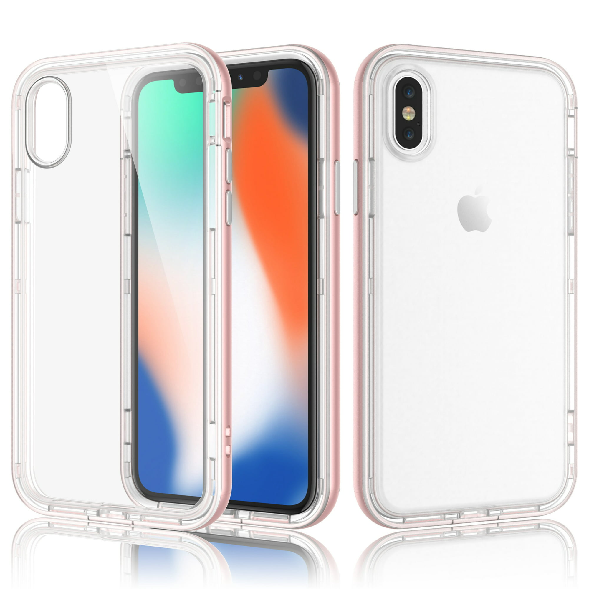 2018 iPhone XS Case, 2017 For iPhone X, Njjex Clear Soft TPU Back Case Hybrid Shockproof Bumper Slim Cover For Apple iPhone 5.8 inch (2017 & 2018 Release) -Rose Gold - Walmart.com