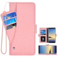 thumbnail image 1 of CNKOO Genuine Leather RFID Blocking Wallet Case for Samsung Galaxy Note 10 Lite  Handmade Flip Folio Wallet Case with Stand and Card Slots for Samsung Galaxy Note 10 Lite  Blue, 1 of 5