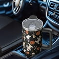thumbnail image 1 of Halloween Design 40oz Tumbler w/Handle - Ghosts/Pumpkins Double Wall Insulated Stainless Steel Cup, Leakproof Lid, Gift Ready, 1 of 2