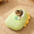 thumbnail image 3 of Cozy Semi-Enclosed Winter Cat Bed for Indoor Felines Warm Pet Sleeping Pod, 3 of 3