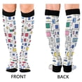 thumbnail image 4 of FORMRS Womens Knee High Socks Casual Long Thick Travel Daily Wear, 2 Pairs, Colorful Cartoon Graphic, 4 of 6