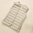 thumbnail image 5 of Women's Vests Lightweight Vest for Women Plus Size Fashion Winter Warm Coat Solid Tops Jackets, 5 of 9