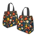 thumbnail image 2 of Pioneer Flower Floral Print Pattern Insulated Lunch Bag for Women & Adults,Large Portable Soft Cooler Lunch Bag,Thermal Food Storage Tote with Pearl Cotton,8.66L,8.75x5.75x9.5 Inch, 2 of 6