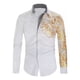 thumbnail image 3 of Camisa Casual Estampada De Manga Larga Para Hombre, 3 of 7