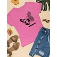 thumbnail image 3 of Butterfly W Leopard Print T-Shirt Women -Image by Shutterstock, Female x-Large, 3 of 4