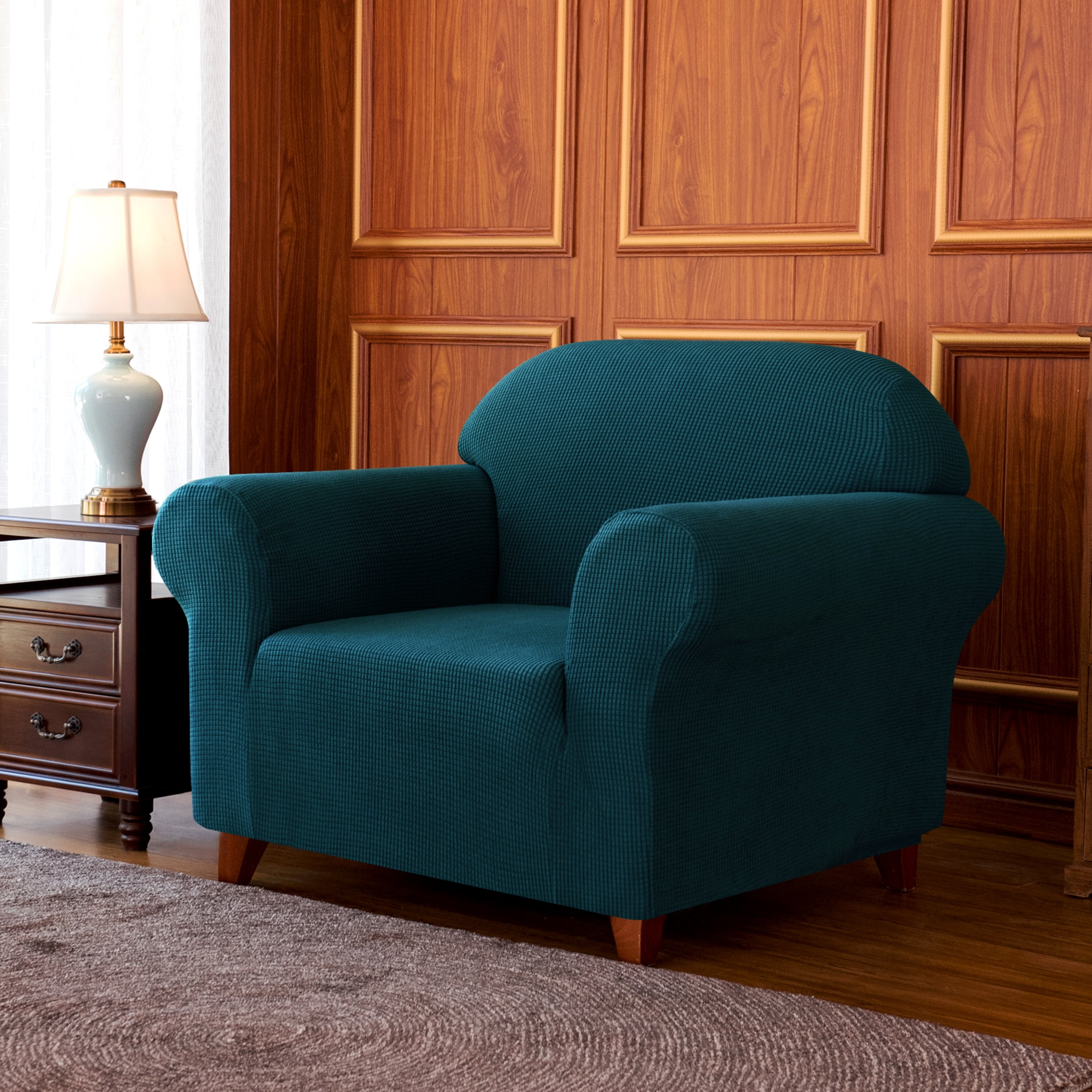 Coffee Chair High Spandex Stretch Settee Cover Subrtex 1
