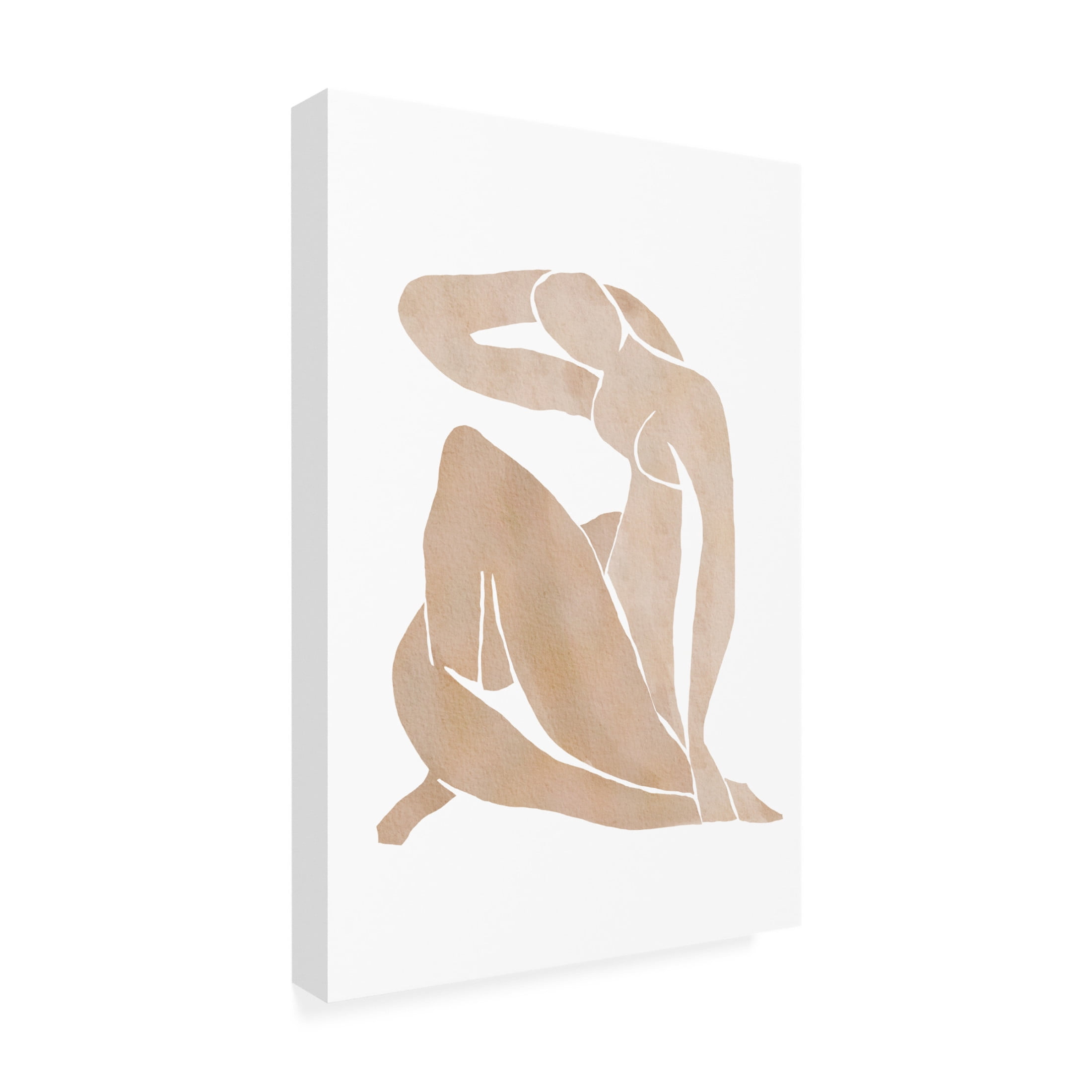 Trademark Fine Art Melloi Art Prints Women Shape Abstract Art Canvas Wall Art