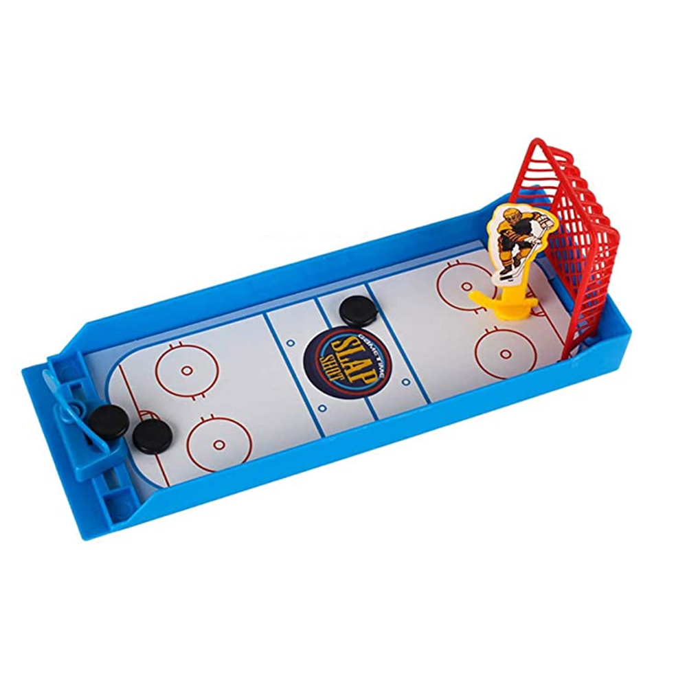Mini Hockey Slap Shot Finger Board Desktop Novelty Toy Fun Sports