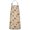 Beige Highland Cow, variant on Blue Highland Cow Flower Leaf Pattern Apron-Garden Aprons for Women with Pockets-Cotton Linen Waterproof Kitchen Cooking Gardening Aprons Adjustable for Kitchen,Cooking,BBQ and Salon 33x27 Inch