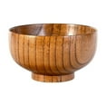 thumbnail image 2 of Wooden Bowl Wood Rice Bowls Tableware for Kitchen Food Storage Multiple Sizes, 2 of 8