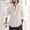 White, variant on Men's Linen Henley Shirts Casual Long Sleeve Button Travel Tops Lightweight Long Sleeve Lounge T-Shirt