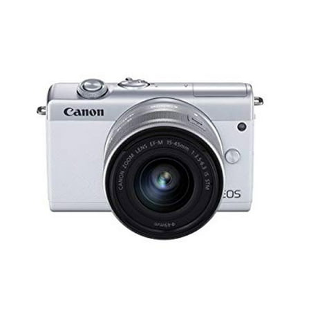 Canon EOS M200 Compact Mirrorless Digital Vlogging Camera with EF-M 15-45mm Lens  Vertical 4K Video Support  3.0-inch Touch Panel LCD  Built-in Wi-Fi  and Bluetooth Technology  White
