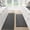 Black-17.3"x47"+17.3"x71" (Set of 2), variant on Kitchen Mat 1  Cushioned Non Slip Rugs For Floor Absorbent Runner Comfort Standing Mats Washable Office Home (brown 17.3"x30")