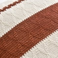 thumbnail image 3 of Fancy Homi Set of 2 Rust Boho Lumbar Decorative Throw Pillow Cover 12x20 inch for Couch Bed Sofa, Aesthetic Modern Organic Fall Room Decor, Soft Cotton Cute Terracotta Farmhouse Cushion Case, 3 of 7