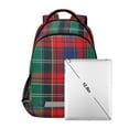 thumbnail image 7 of FORMRS Unisex Backpack Elementary School Travel Bookbag with Reflective Stripes, Red Green Pattern, 7 of 7