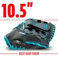 thumbnail image 2 of Guante de béisbol Franklin Sports Shok Sorb Graphite Blue 10.5, 2 of 9