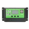 thumbnail image 1 of Controlador de carga solar con parámetros ajustables, panel solar inteligente, regulador de batería con pantalla LCD, 12 V, 24 V, adaptativo, 20 A., 1 of 14