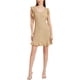 thumbnail image 2 of Vestidos de punto midi con volantes de cuello redondo casuales para mujer INSPIRE CHIC S color caqui, 2 of 6