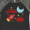 thumbnail image 4 of Inktastic I Love My Glamma to the Moon and Back Boys or Girls Toddler T-Shirt, 4 of 5