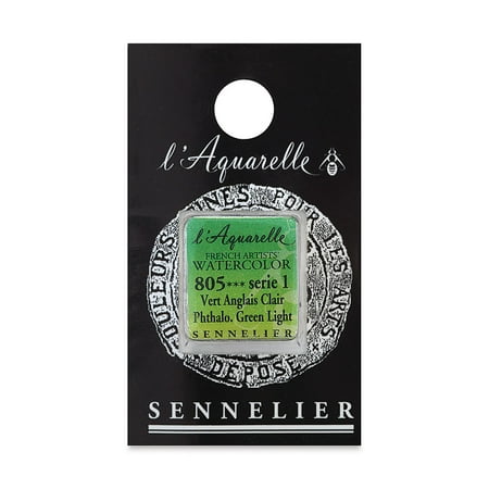 UPC: 3046450114697 | Sennelier French Artists Watercolor – Phthalo Green Light Half Pan