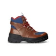 thumbnail image 2 of POLO RALPH LAUREN Mens Brown Mixed Media Treaded Padded Oslo Round Toe Platform Lace-Up Boots Shoes 9 D, 2 of 4