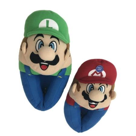 Boys Super Mario Brothers Slippers Luigi House Shoes