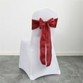thumbnail image 2 of WUXIAB Elegant Satin Chair Sashes – Decorative Ribbon Tie Back Bows,Wedding Chair Decor,Party Chair Sashes,Holiday Dinner Bows,Christmas Decorative Ribbon For Banquet Event Decorations B Blue, 2 of 9