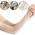 thumbnail image 3 of Paire de Manchons de Sport Rafraîchissants Protection Solaire Beige, 3 of 7