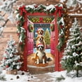 thumbnail image 4 of Japceit Large Christmas Door Cover, 35x71 Inch Holiday Entrance Curtain Panel, Festive Door and Wall Decoration for Party, Home, Seasonal Display Background, 4 of 6