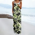 thumbnail image 2 of Olyvenn Jumpsuits for Women Casual Wide Leg Loose Boho Overalls Floral Print Baggy Rompers 2025 Spring Outfits with Pockets Green 14, 2 of 6