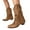 Brown, variant on Vintage Tassel Cowboy Boots for Women Punk Leather Fringe Studded Roman Western Riding Cowgirl Wide Calf Boots