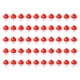thumbnail image 1 of Bomber 50 Uds. Bobbers de pesca de 1 pulgada, flotador a presión, Bobbers rojos y blancos, botón pulsador, boya redonda, flotadores, aparejos de pesca, 1 of 7