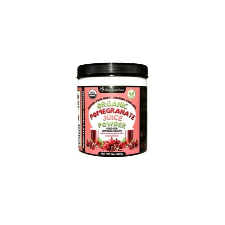 Cherie Sweet Heart Organic Pomegranate Juice Powder 8 oz, for Smoothies & Beverages, Vegan Friendly, Delightful flavor and Natural Coloring Perfect for Baking and Cooking