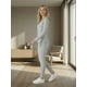 thumbnail image 4 of Conjunto Mujer 2 Piezas Blusa Manga Larga Y Pants Ajuste Cómodo Casual, 4 of 5