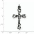 thumbnail image 2 of Beautiful Sterling Silver Antiqued and Brushed INRI Crucifix Pendant, 2 of 2