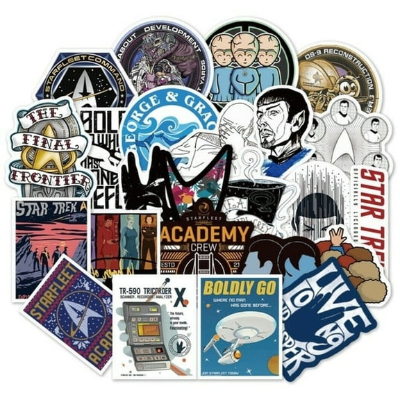 Star Trek Original Themed Set of 36 Assorted Sticker Decal Set