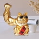 thumbnail image 4 of Figura de gato de la suerte con brazo musculoso chino, adorno de gato de la fortuna con brazo gigante fuerte para Mano derecha, 4 of 9