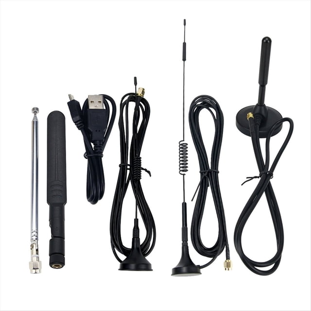 Kit de 5 Antenas con Cable USB para One SDR Receptor de Radioaficionado.