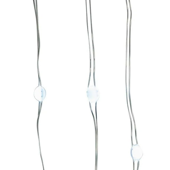 Kurt Adler BAT0301CW Cool 50 Classic White Superbrite LED Light Set, 24-inch Long