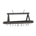 thumbnail image 3 of Old Dutch International 109BZ Oiled Bronze Oval Pot Rack With Grid And 24 Hooks, 3 of 5