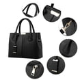 thumbnail image 6 of Women's Minimalist Leather Shoulder Bag - Versatile Crossbody Purse for Office & Outing, Gray, 6 of 7
