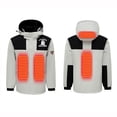 thumbnail image 2 of TIMIFIS Women's Heated Jacket with Foldable Hood Winter Outdoor Windproof 4 Heat Zones USB Constant Temperature Heated Coat (Battery Not Included), 2 of 8