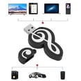 thumbnail image 3 of Usb Black Note Appearance USB Flash Drive Cute Music Movie Data Transfer USB Stick Gift, 3 of 8